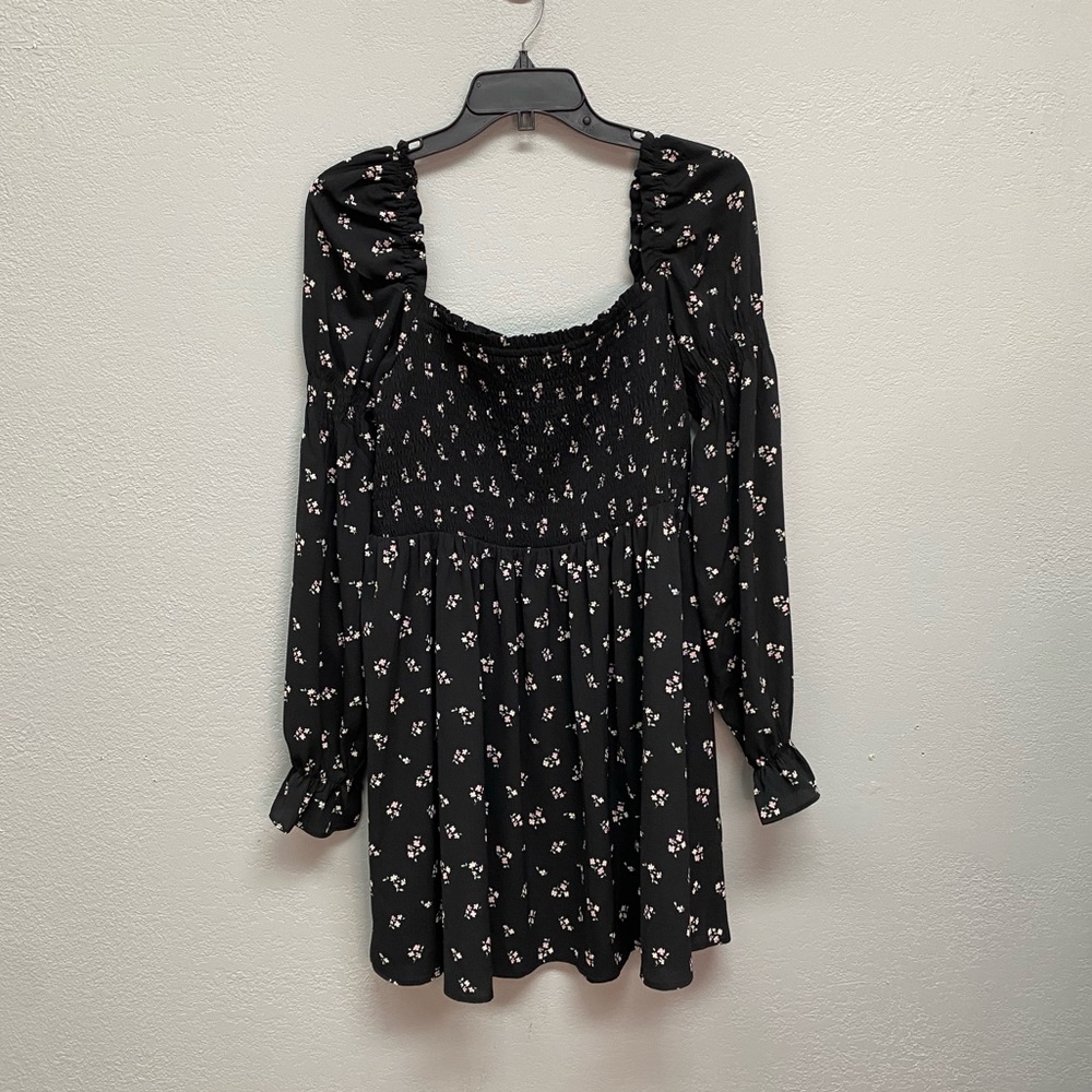 Divided knee length floral dress